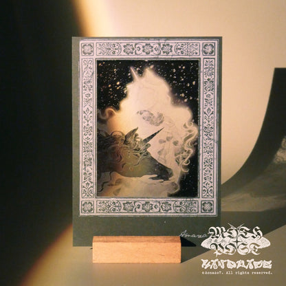 White Unicorn · Film Card ✶Black White Red✶