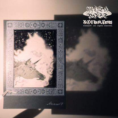 White Unicorn · Film Card ✶Black White Red✶